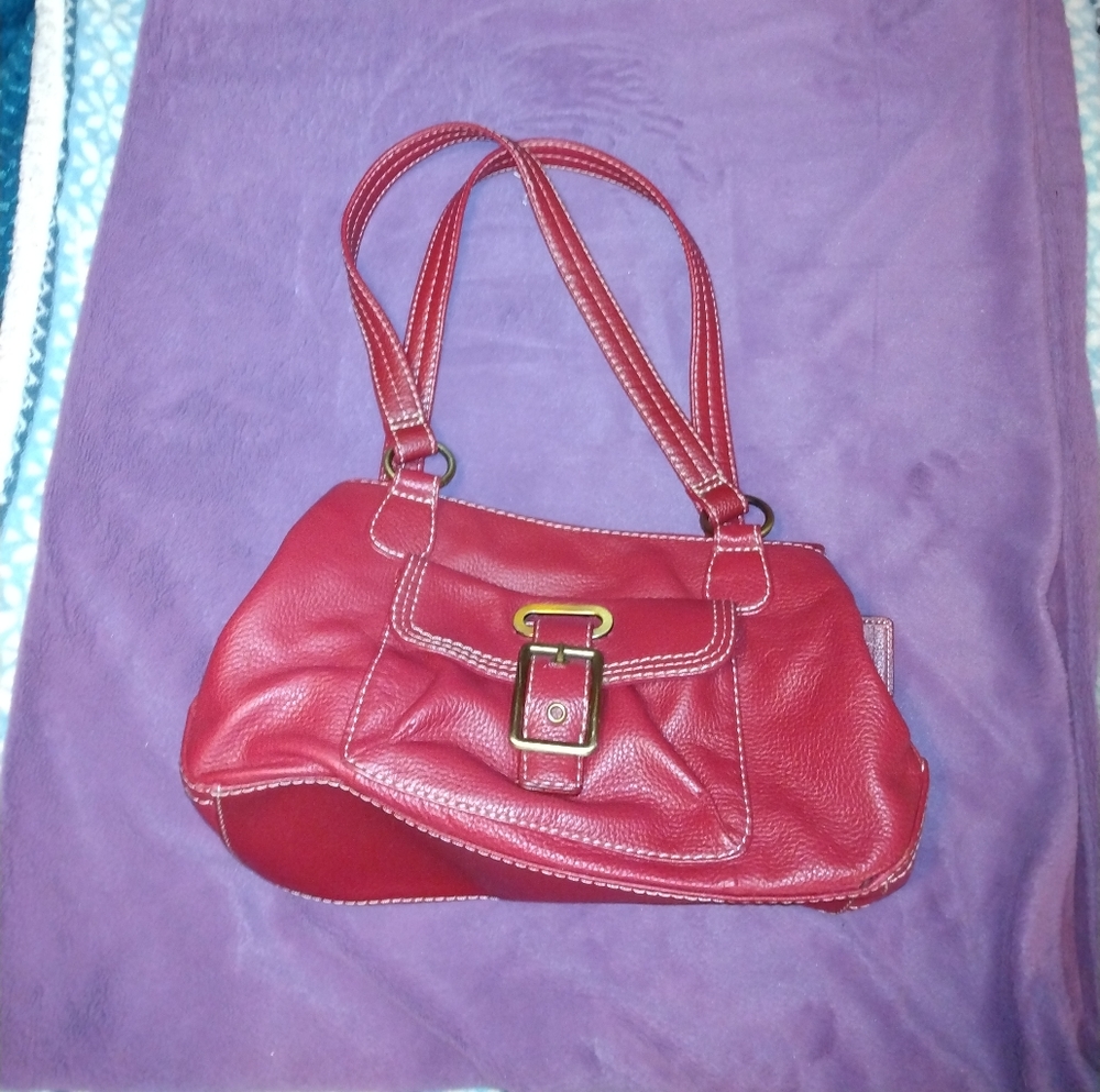 Red St John's Bay Leather Purse